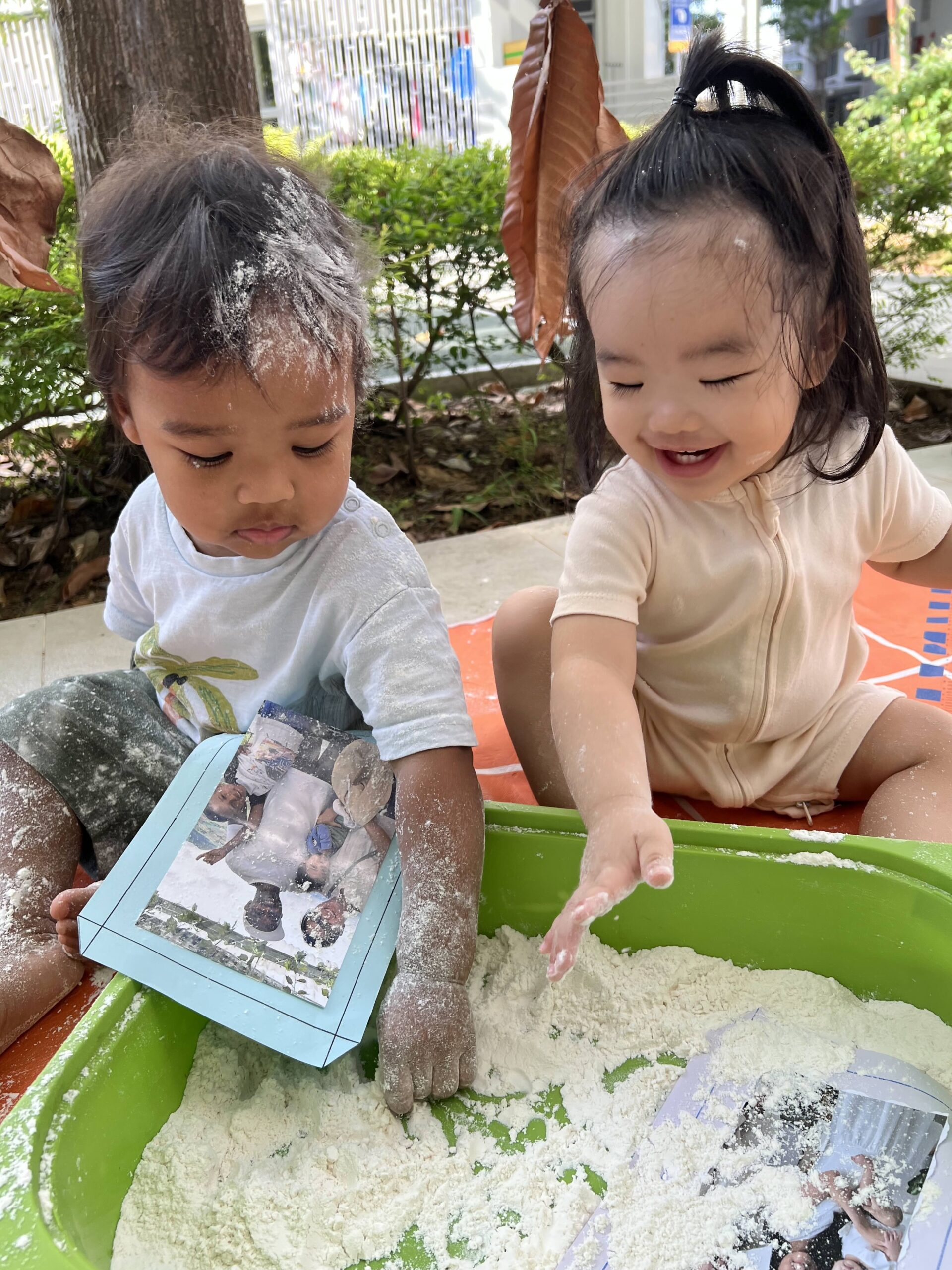 Teacher reading to children